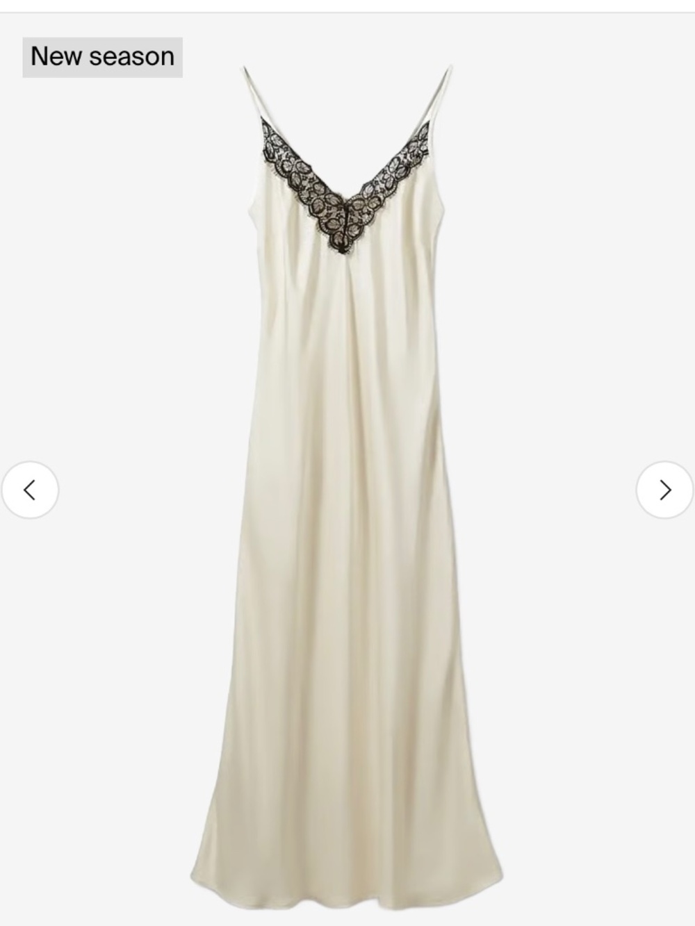 Sofie Schnoor BETTSW SLIP DRESS - CREAM WHITE size 36
